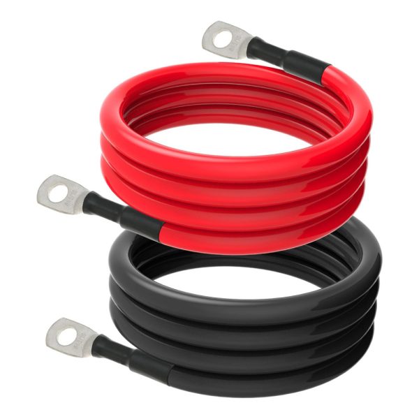 6ft Battery Cable with Lug Ends — 1/0 AWG (50mm²)